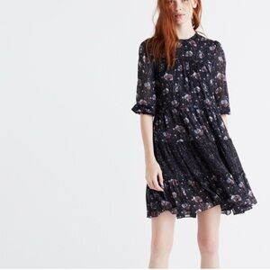 Ulla Johnson Skye Floral Dress Silk Mini